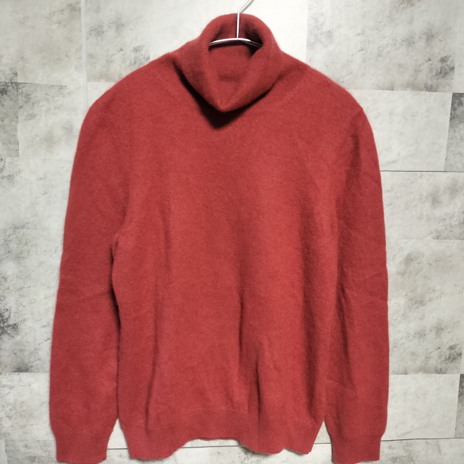 Goyo ゴヨ タートルネック ピュアカシミヤ セーター サイズ レッド モンゴル製 ハイネック
