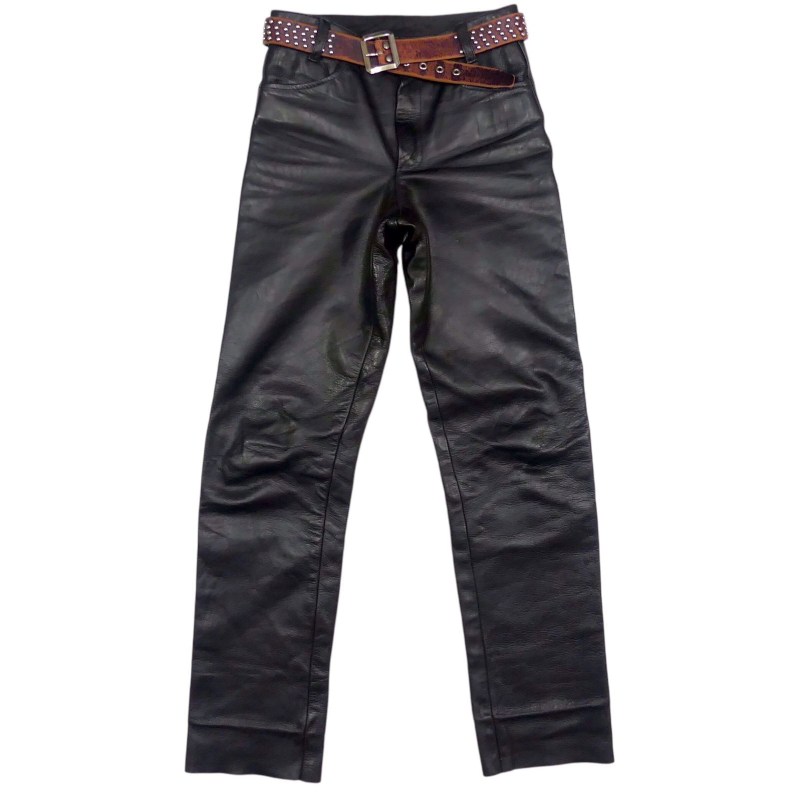 VANSON 肉厚レザーパンツ W30 USA 【100%新品，新作登場】