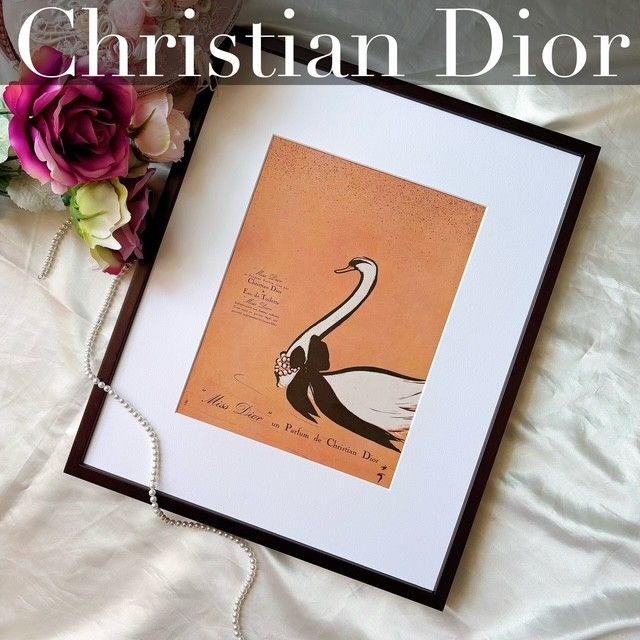 1980's ルネグリュオ ヴィンテージポスター(Christian Dior) Rene