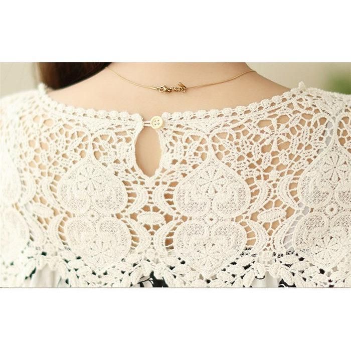 ブラウス 透かし編み 花柄 半袖 シャツブラウス レディース トップス プルオーバー tシャツ レイヤード 通勤 OL 体型カバー 春夏 コーデ 重ね着 20代 30代 ブラウス 透かし編み 花柄 半袖 シャツブラウス レディース