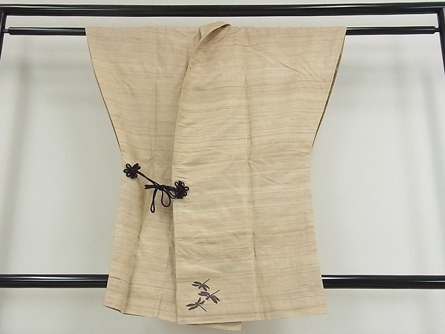 平和屋本店 上 男性 インド アッサム 野蚕糸 手織 ムガシルク 単衣 トンボ s8661