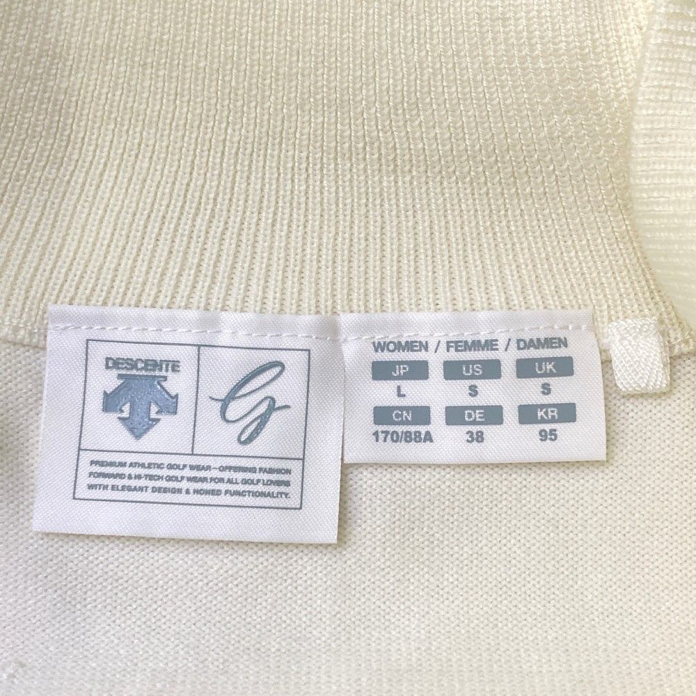 サイズ：L DESCENTE GOLF デサントゴルフ ハーフジップ ニット