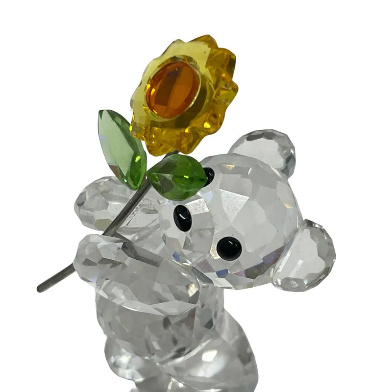 ど*て様 SWAROVSKI クマ ひまわり付き置物 ど*て様 SWAROVSKI クマ ひまわり付き置物 Krisベア A Sunflower