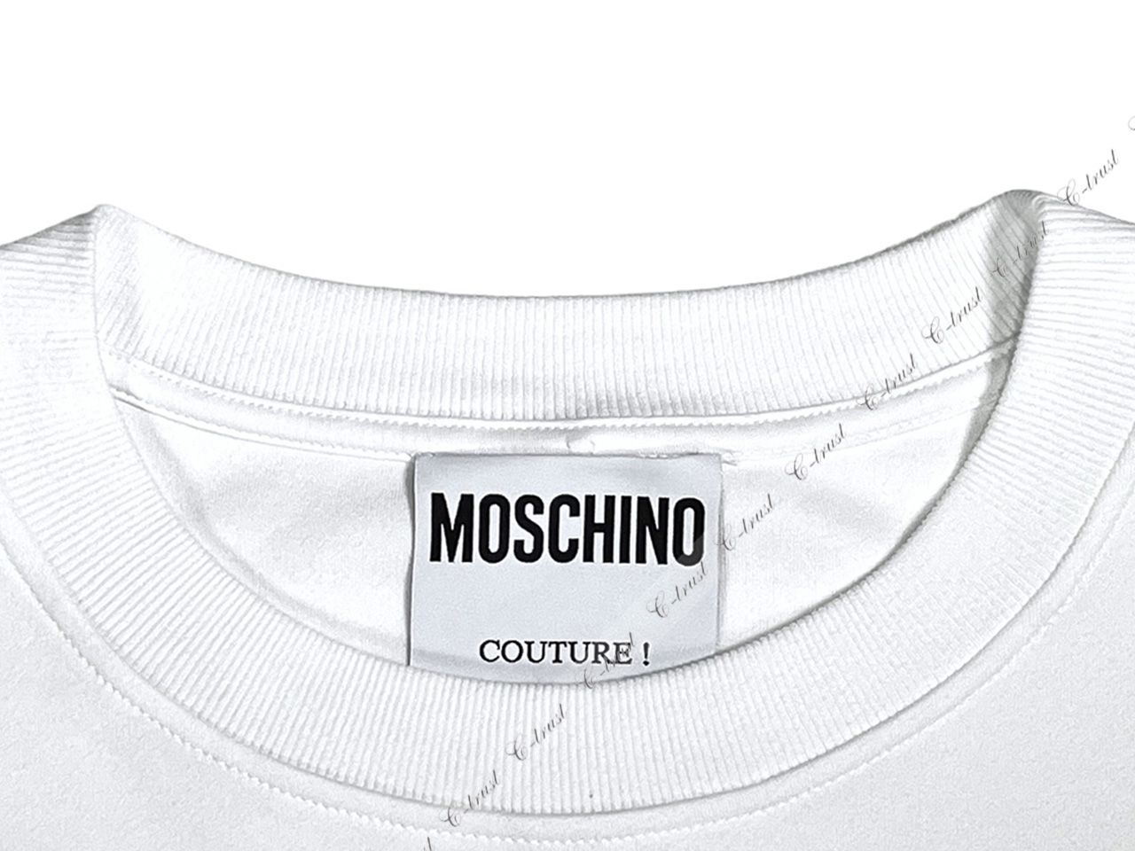 MOSCHINO モスキーノ ワンピース ビッグシルエット ロングTシャツ コットン スウェット生地 ロゴ イタリア製 新品 ☆ ホワイト  K134-40.. - メルカリ