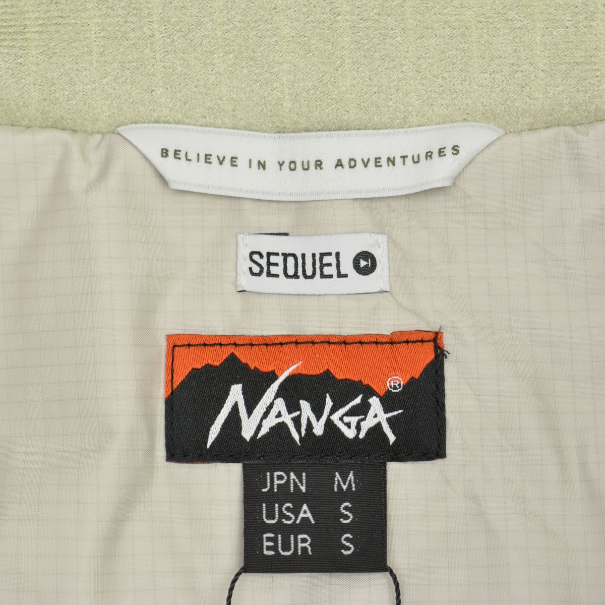 SEQUEL×NANGA】WE-23AW-NJK-03 WEEKEND SEQUEL限定 ステンカラーダウン
