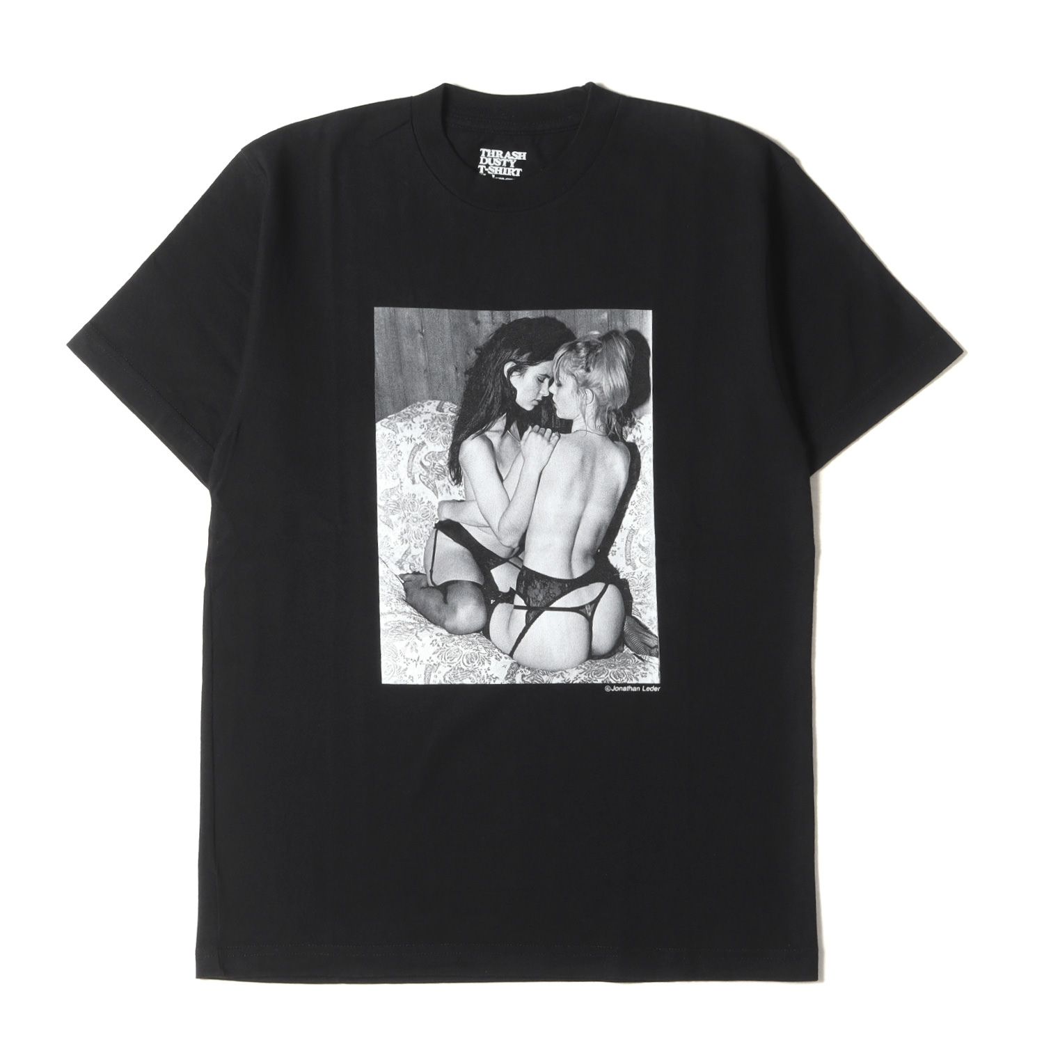 美品 MINEDENIM マインデニム Tシャツ サイズ:M 20AW Stie-lo レディーフォト クルーネック 半袖Tシャツ Jonathan Leder Photo ブラック 黒 トップス カットソー【メンズ】