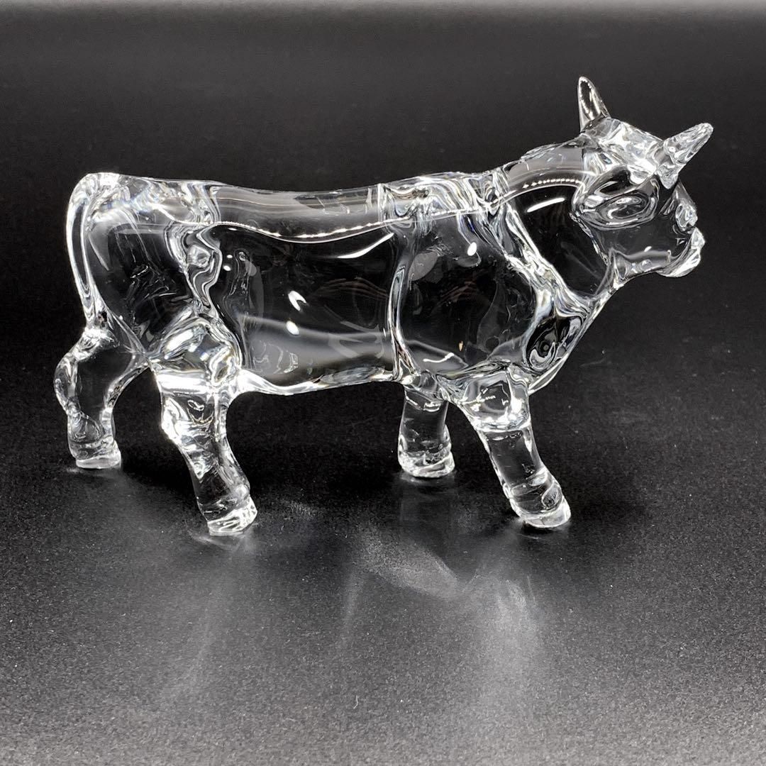 Baccarat クリスタルガラス 牛 置物　干支 楽天市場】バカラ クリスタル 干支 丑 ウシ オックス 雄牛 クリア
