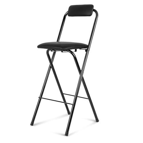 背もたれ付き折りたたみバーチェア 座面高さ55|60|65|70|75cm