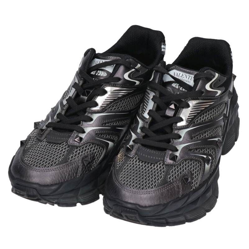 VALENTINO / ローカットスニーカー/44/BLK/S2F57Y2 ヴァレンティノ S2F57Y2 ロックスタッズローカットスニーカー メンズ