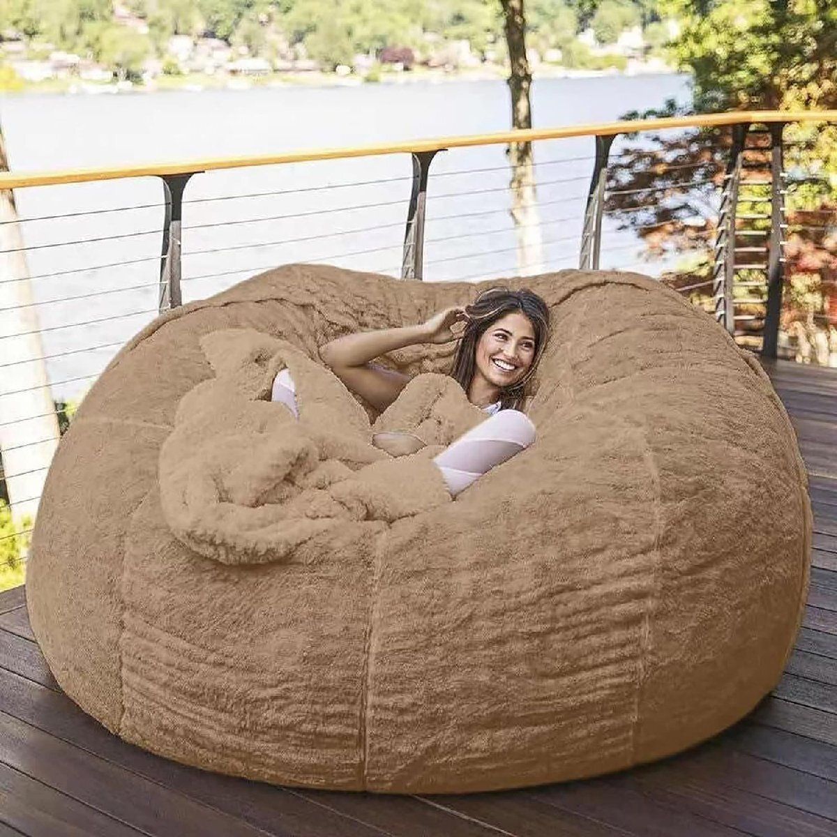 特大 ビーズクッション クッション 大人用ビーンバッグチェア カバーのみ ビーズなし 軽量 洗える 取り外し 人をダメにするソファ