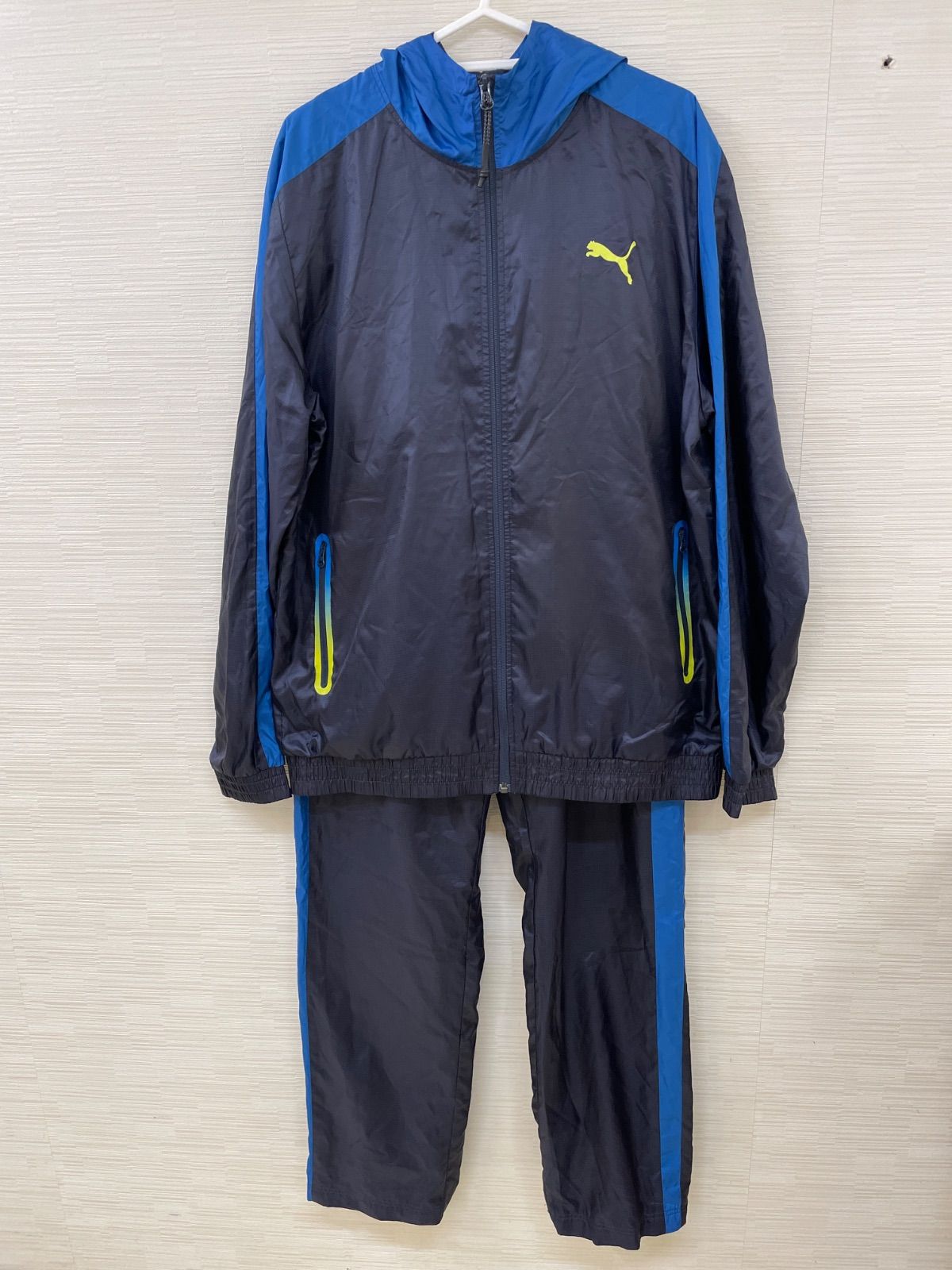 A【A14-06】◇ PUMA 0サイズ ジャージ上下セット ブルー