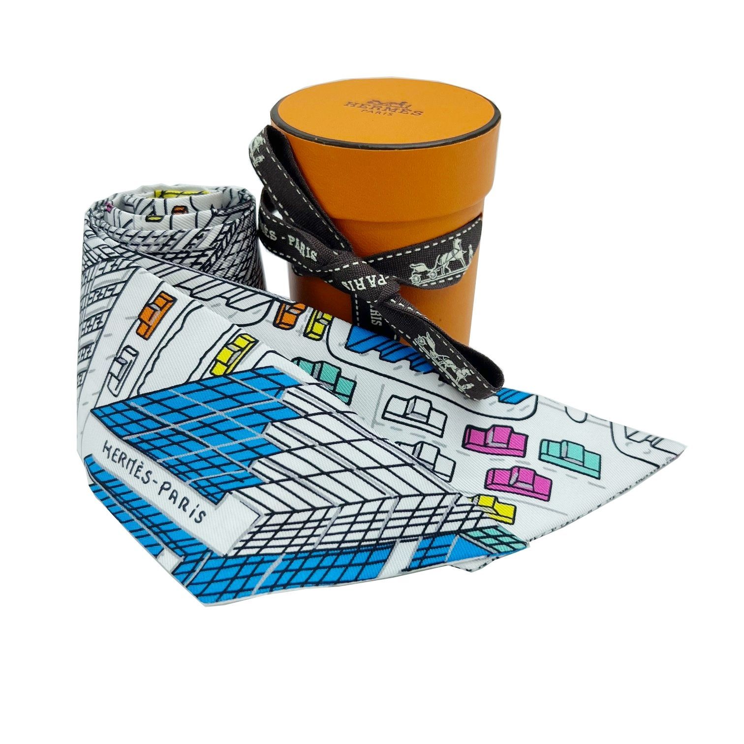 HERMES エルメス ツイリー パンタンシティ シルク PANTIN CITY 