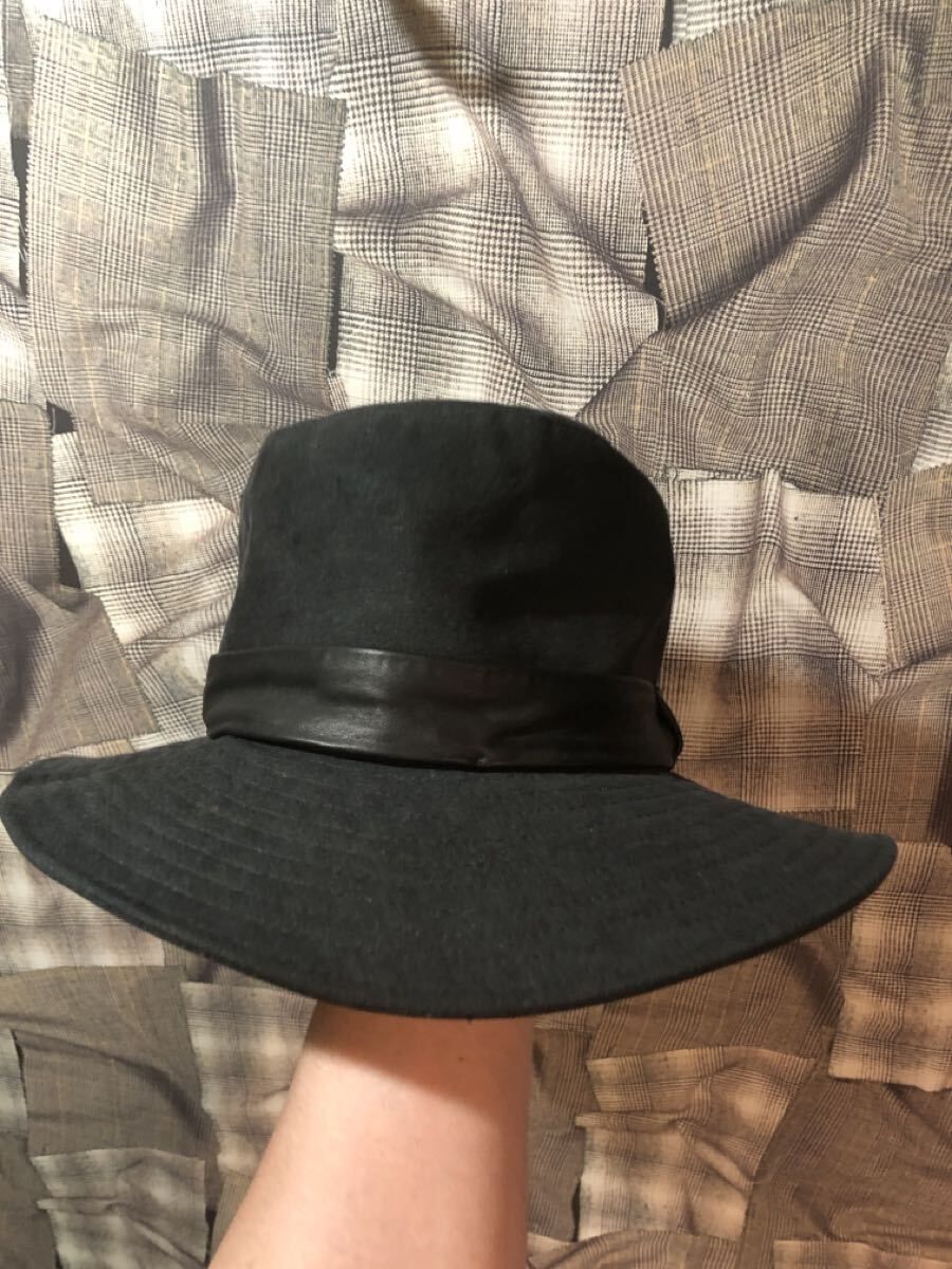 福岡 BACKLASH ISAMUKATAYAMA ハット リボン 黒 帽子バックラッシュ イサムカタヤマ FK