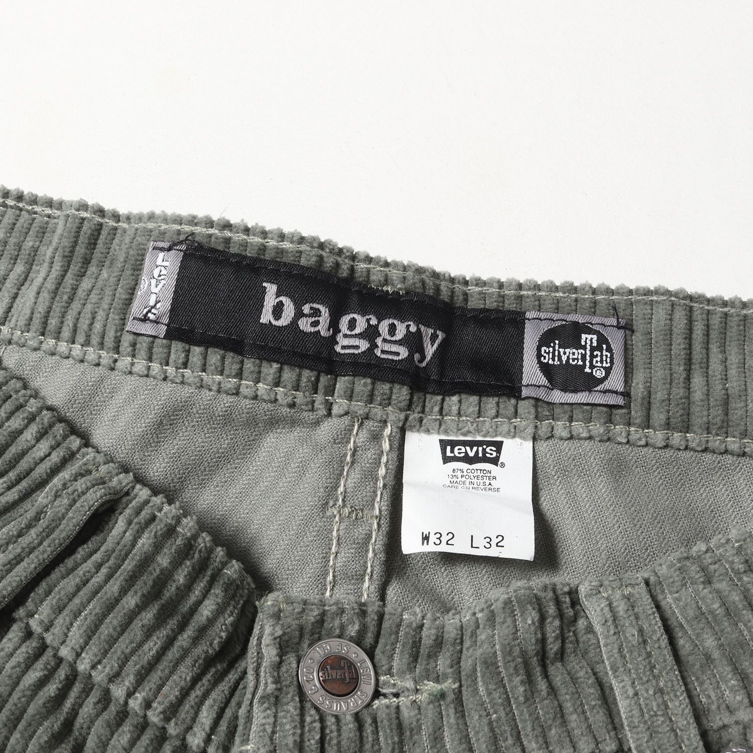 Levis リーバイス パンツ サイズ:32×32 90s SilverTab 太畝 