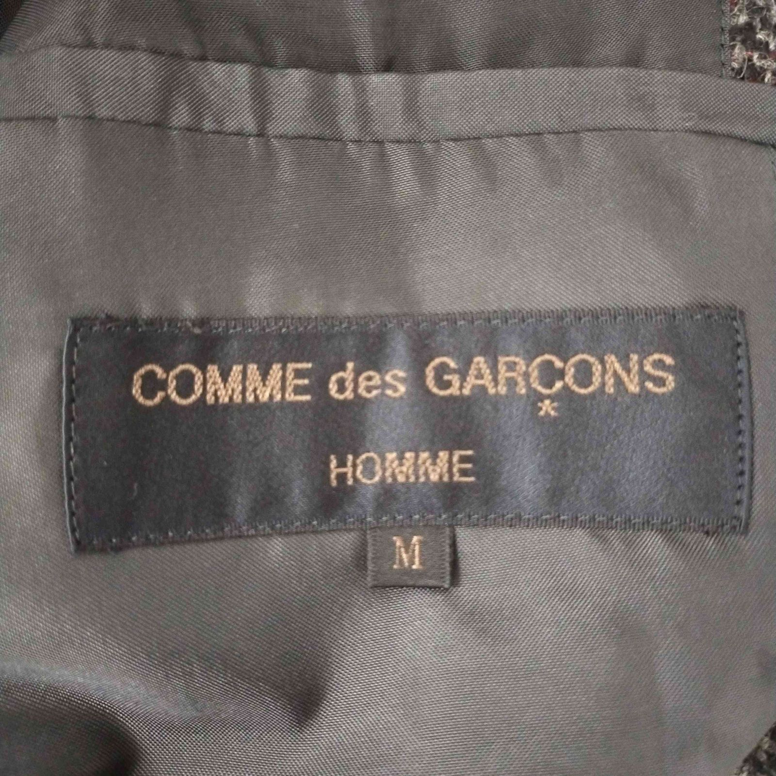 80s✨ コムデギャルソンオム　テーラードジャケット　チェック柄　M ウール 80s✨ コムデギャルソンオム テーラードジャケット チェック柄 M