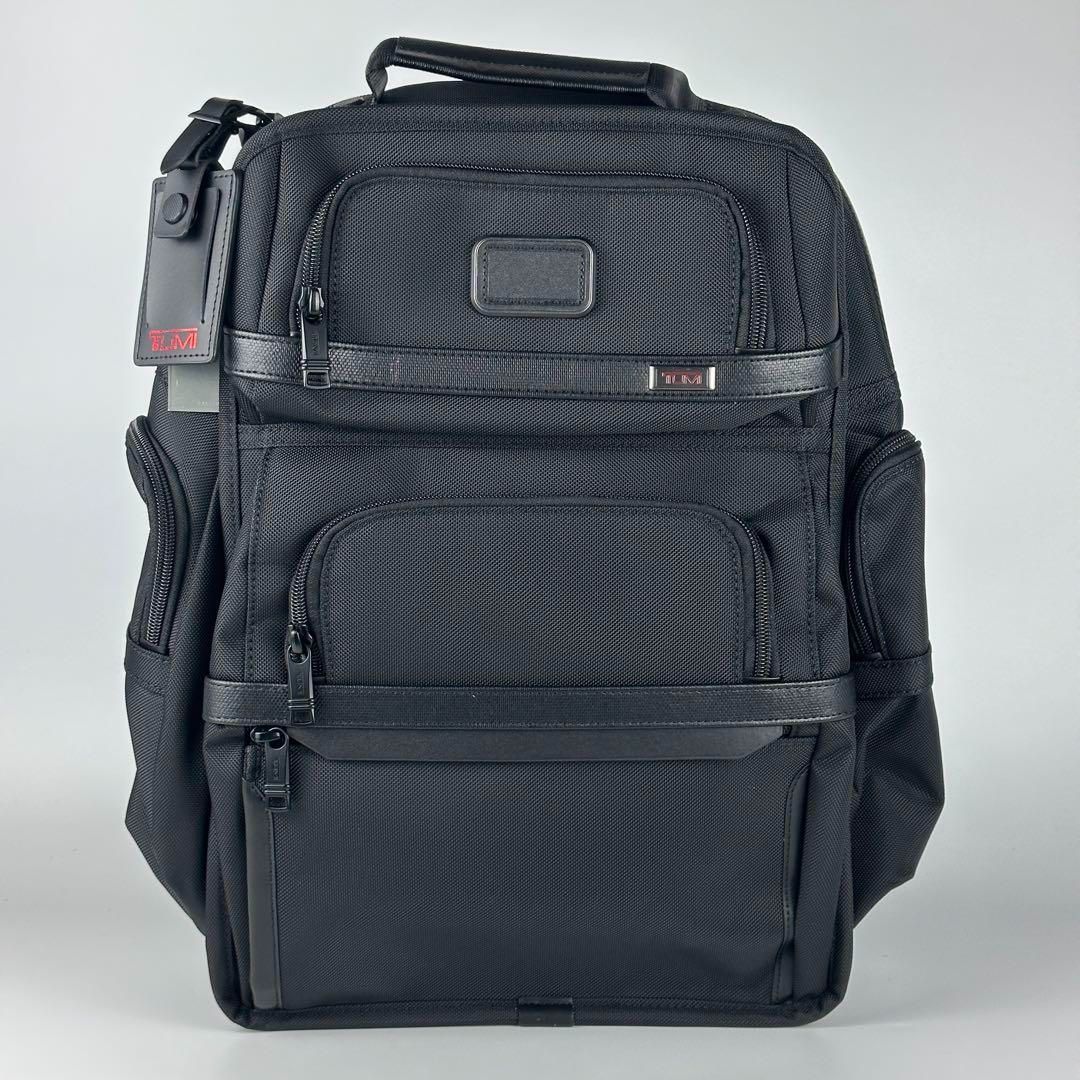 TUMI ALPHA 3ブラックデラックス多機能ショルダーバッグ リュック - メルカリ