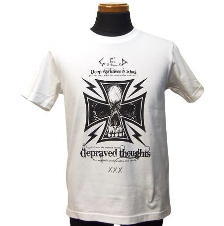 スカルクロスTシャツ