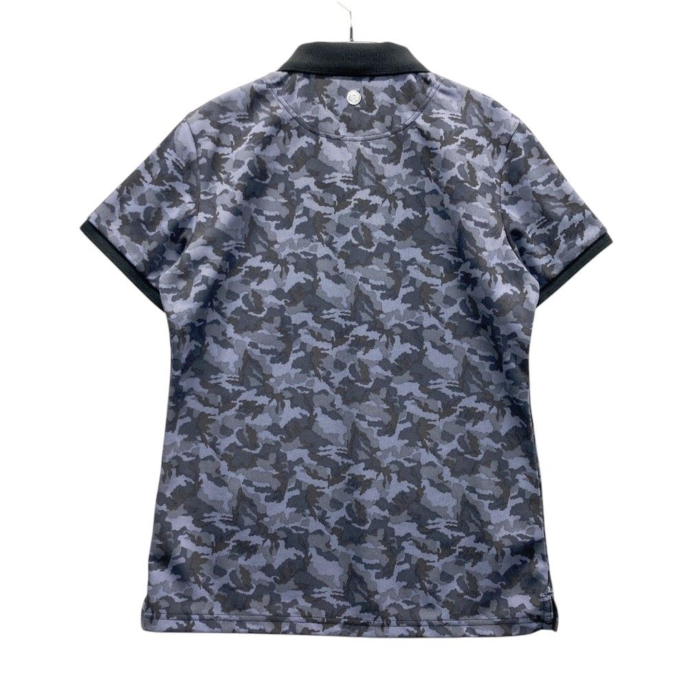 サイズ S BRIEFING GOLF ブリーフィング 半袖ポロシャツ カモフラ柄 ネイビー系 240101469070 ゴルフウェア レディース ストスト