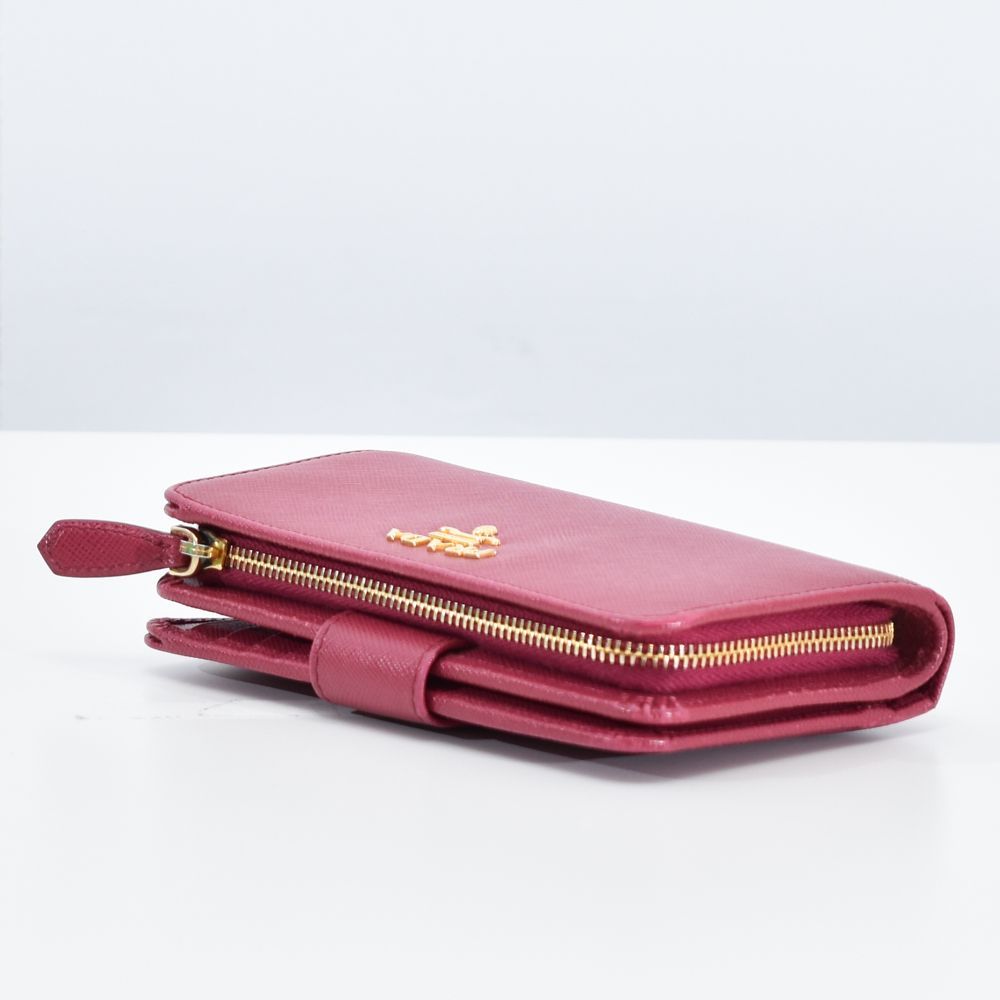 中古USED PRADA 財布 サフィアーノ 1M1225 ピンク 7929226407 中古USED PRADA 財布 サフィアーノ 1M1225 ピンク 7929226407