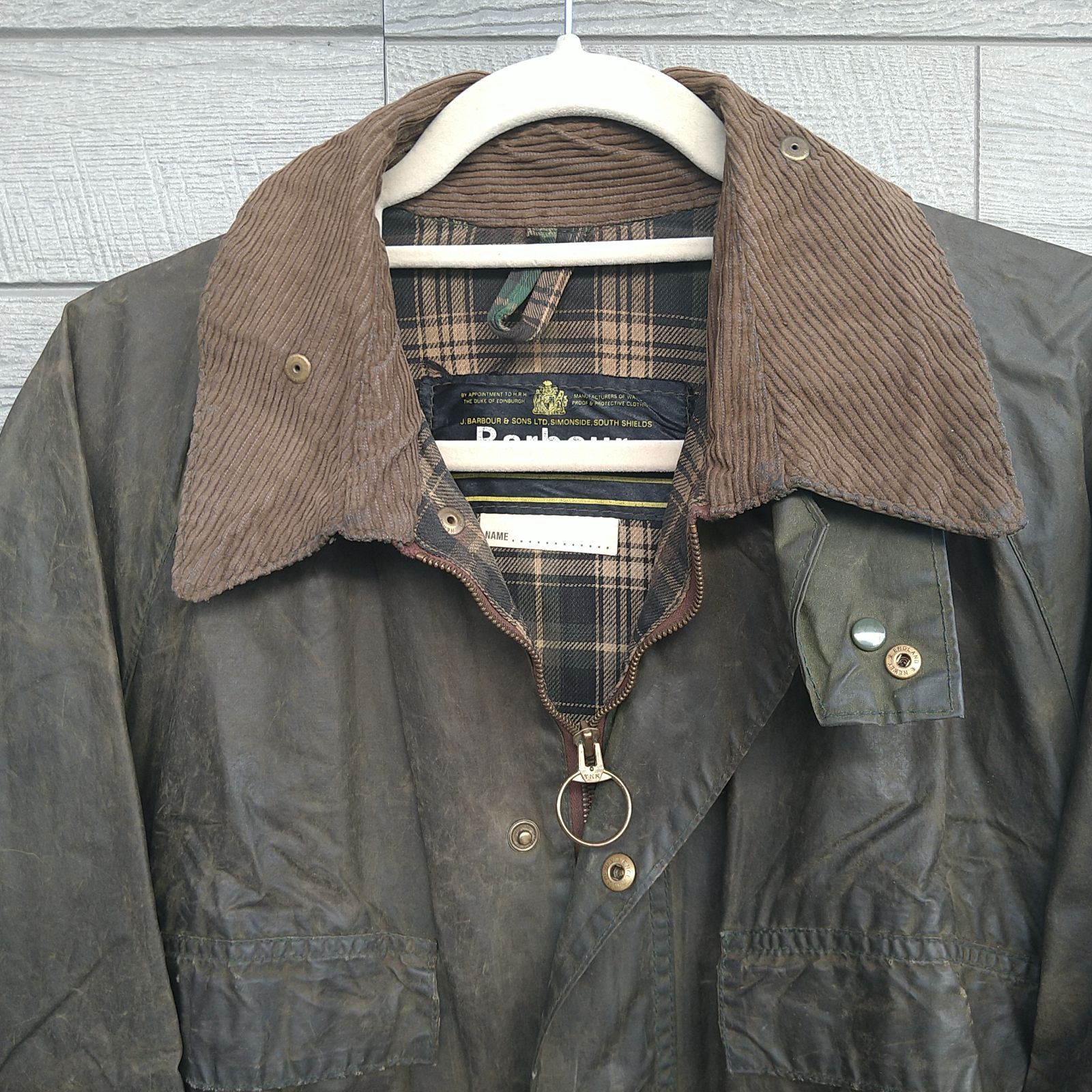 80’s ビンテージ/Barbour 1crest BEDALE jacketmadeinEngland