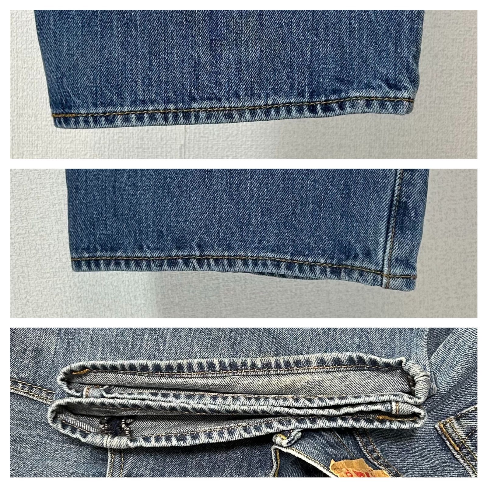 リーバイス501デニムパンツw42大バギーL1198ロゴ極太ワイドアメリカ古着