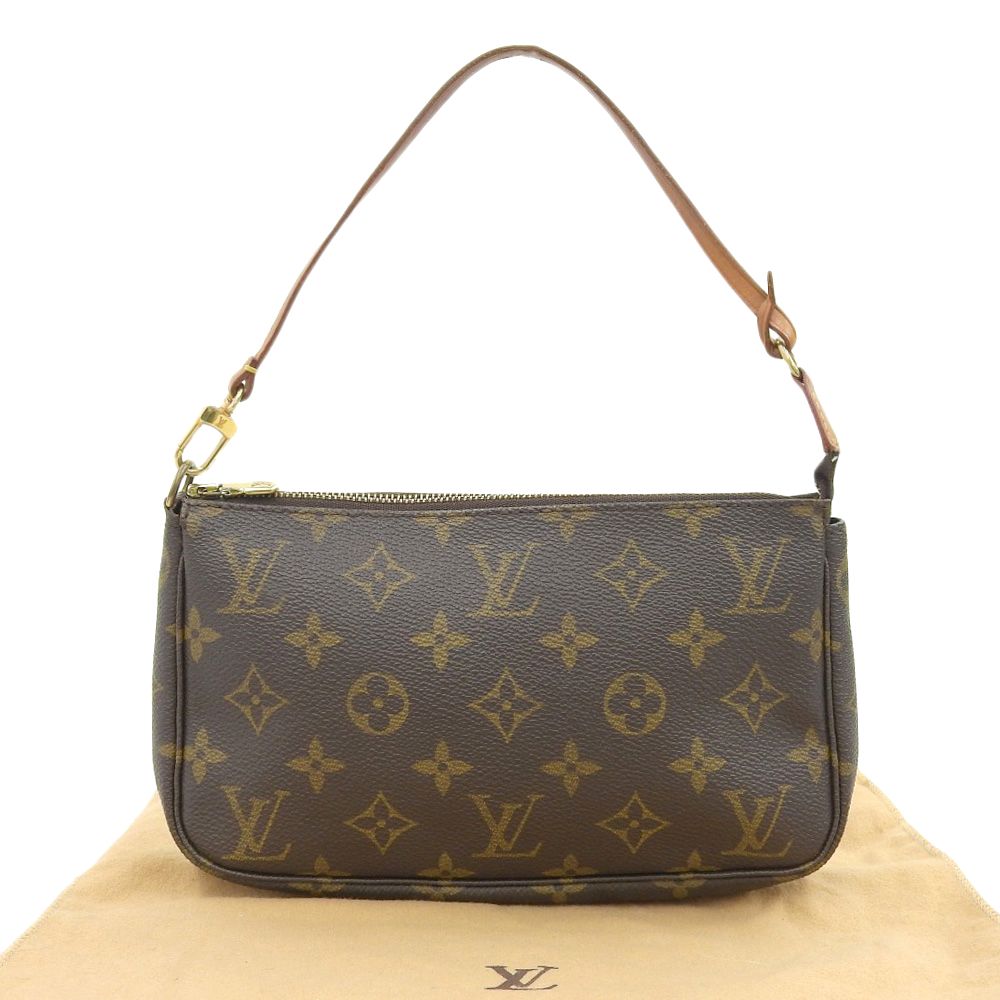本物保証 布袋付 ルイヴィトン LOUIS VUITTON モノグラム ポシェット アクセソワール M51980 アクセサリーポーチ ポーチ