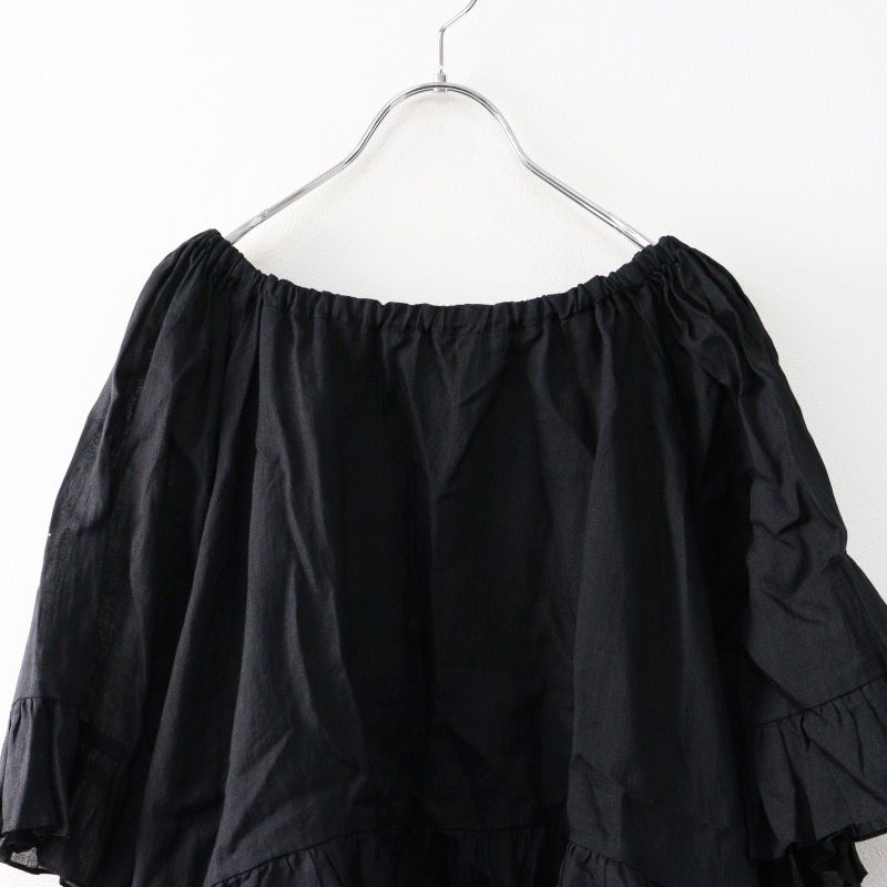 ハグオーワー フリルペプラムスモックブラウス 美品 2024SS ハグオーワー クロスアンドクロス HUG O WaR Cloth&Cross