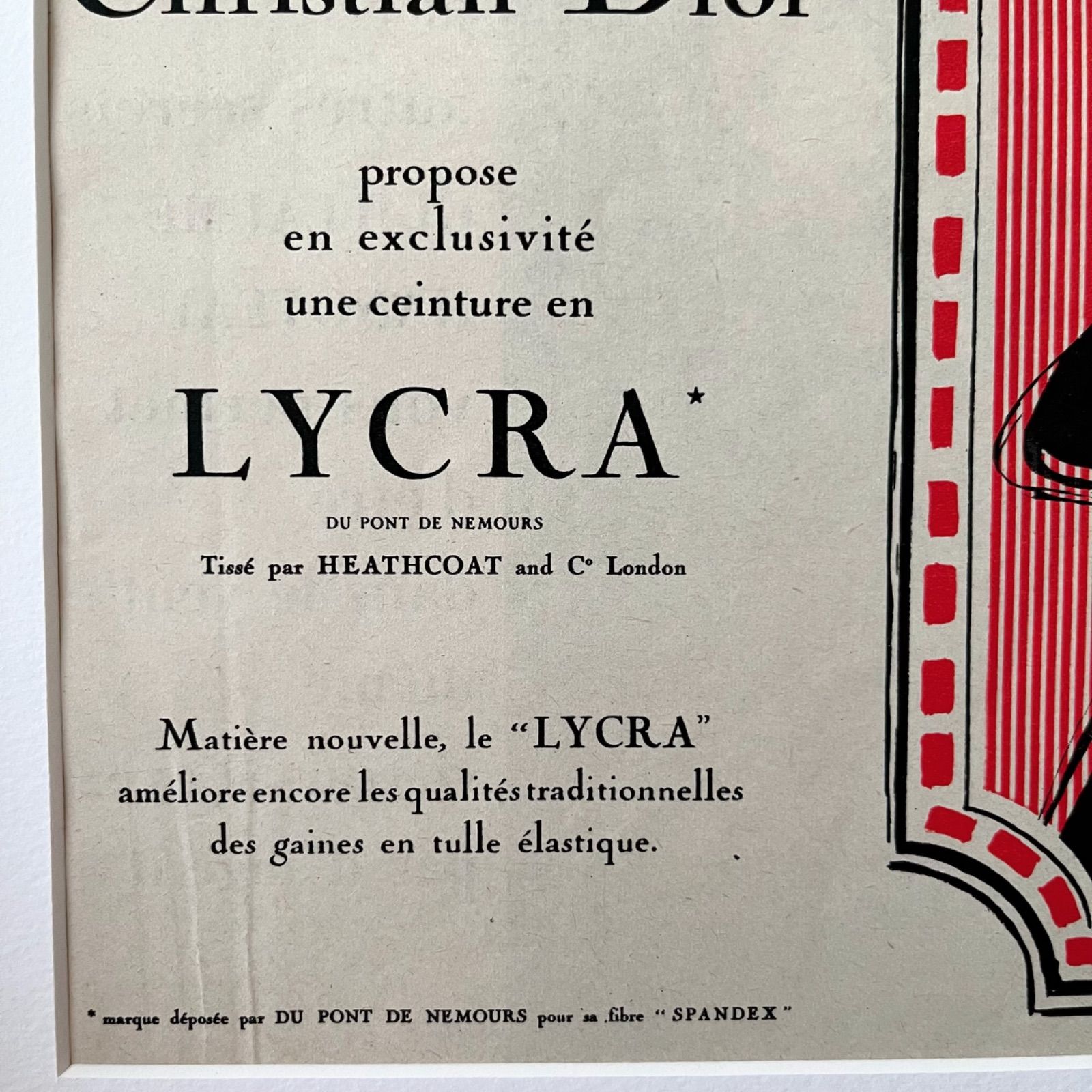 1980's ルネグリュオ ヴィンテージポスター(Christian Dior) 1980 広告＞ Christian Dior クリスチャン・ディオール Rene