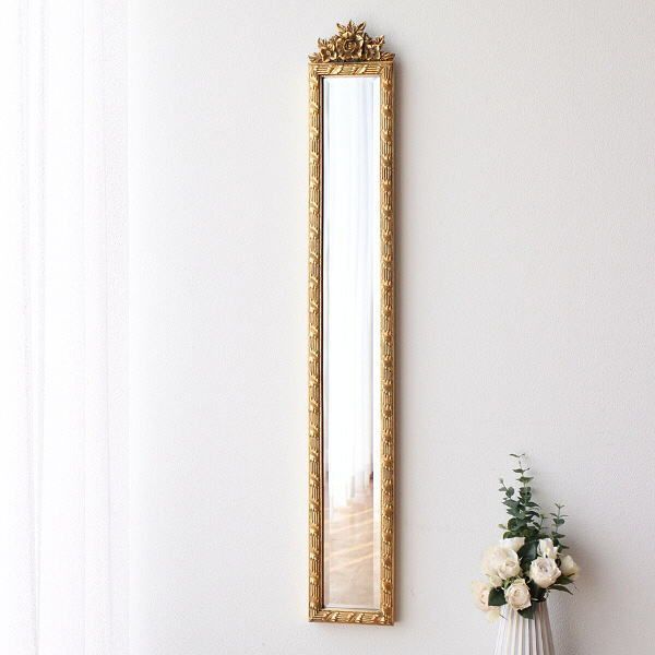 壁付け鏡 鏡 壁付け 卓上 ヴィンテージ ウォールミラー 木製