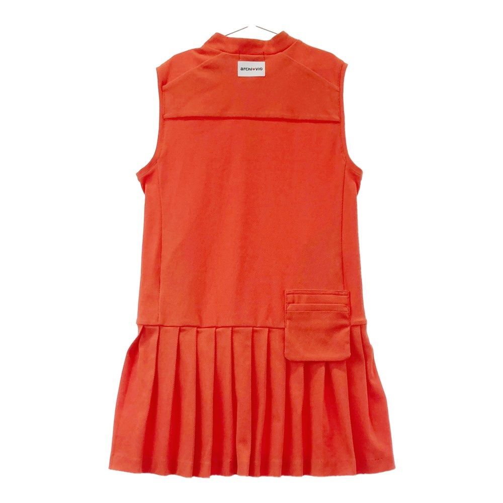 サイズ 40 ARCHIVIO アルチビオ 2025年モデル ハイネック ノースリーブワンピース オレンジ系 240101521639 ゴルフウェア レディース ストスト