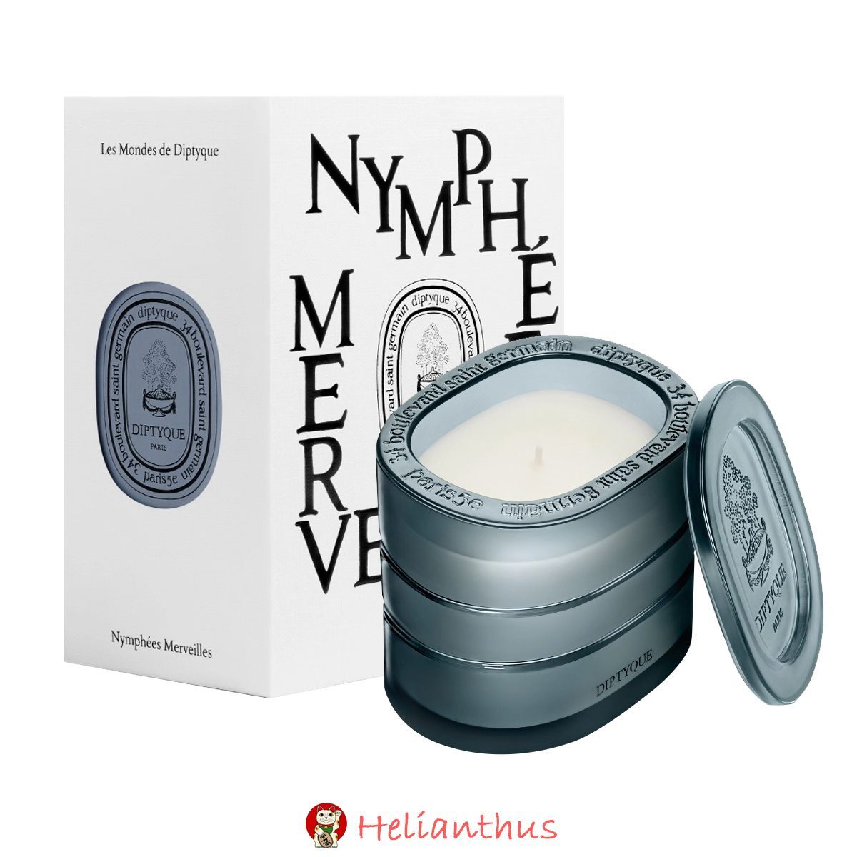【新品未開封】DIPTYQUE ディプティック NYMPHÉES MERVEILLES (ナンフェメルヴェイユ/驚きの庭園) リフィラブルキャンドル 270g