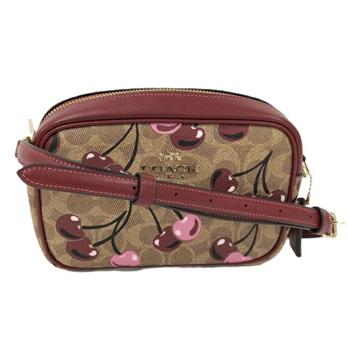 COACH ショルダーバッグ PVC チェリー