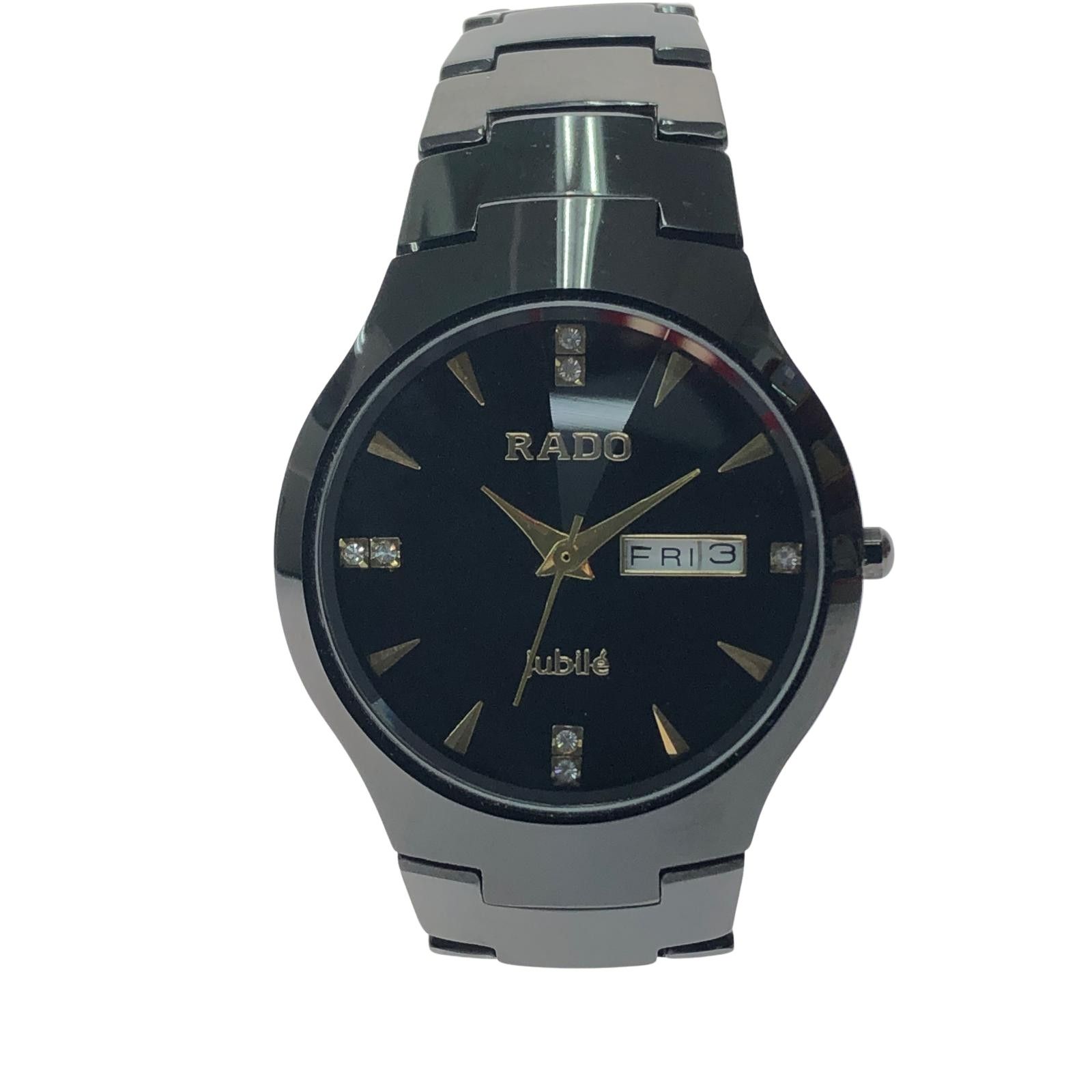 RADO ラドー メンズ 腕時計 クオーツ ジュビリー デイデイト タングステン 8020G ブラック