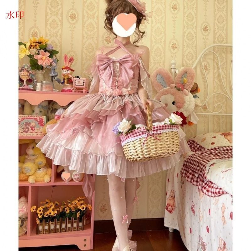 Lolita コスプレ ゴスロリ ロリータ ハロウィン コスプレ衣装 日常着 コスチューム パーティ ゴスロリ ドレス ワンピース 仮装 レディース イベント 撮影用 メイド喫茶 メイドカフェ 文化祭 日常 ファッション プレゼント ギフト