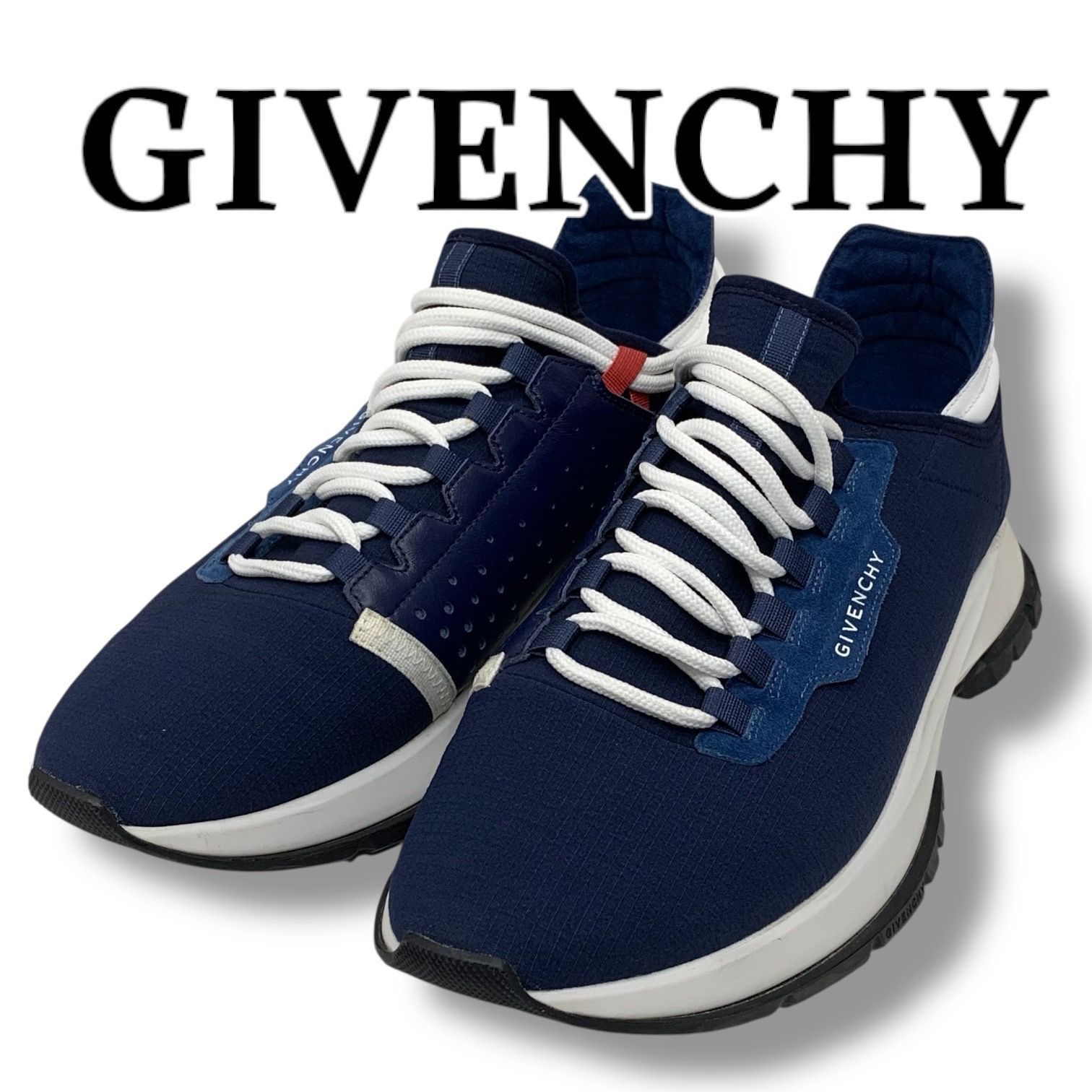 美品】GIVENCHY ジバンシー スニーカー スペクター 青 ブルー サイズ43 