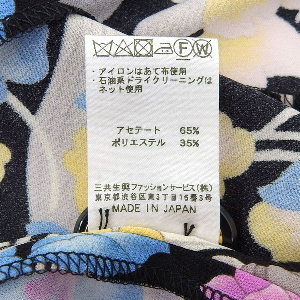 新品同様 LEONARD レオナール カンカン素材 フラワープリント