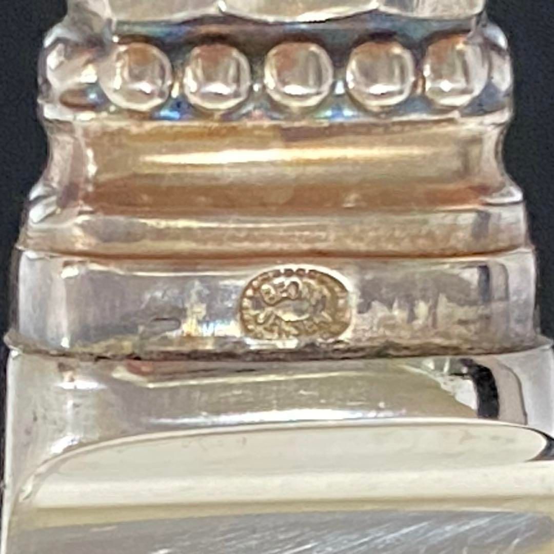 ジョージジェンセン エコーンシルバーナイフ7本562g長さ22.7㎝ケース付