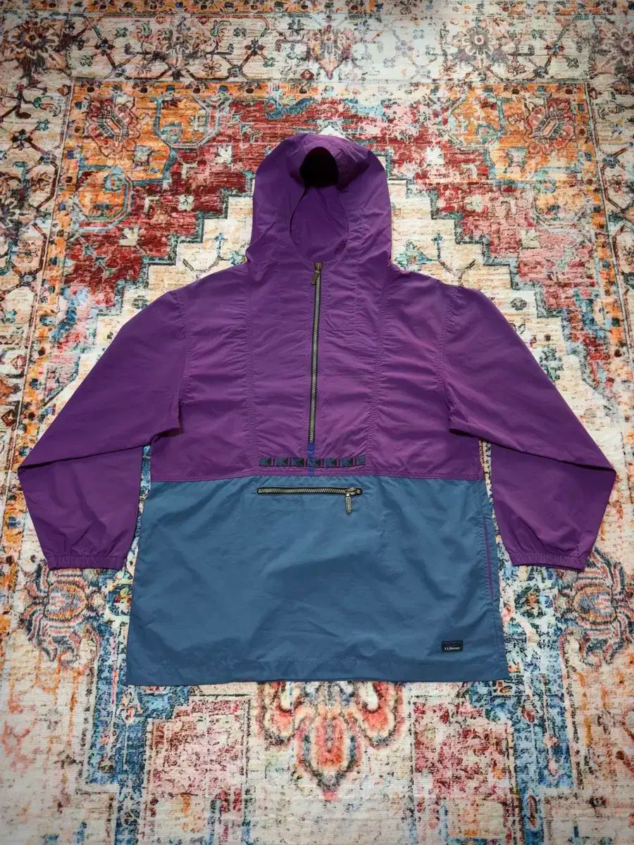 90s USA L Bean anorak Windbreaker Anorak Bean 90s Men's Aztec the