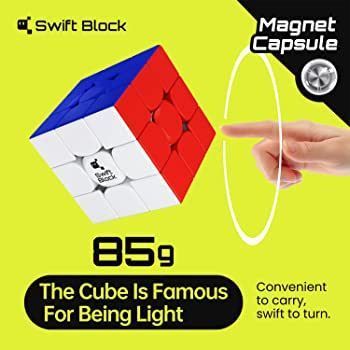 ルービックキューブGAN swift block 355S 磁石搭載と ロボットケース2 