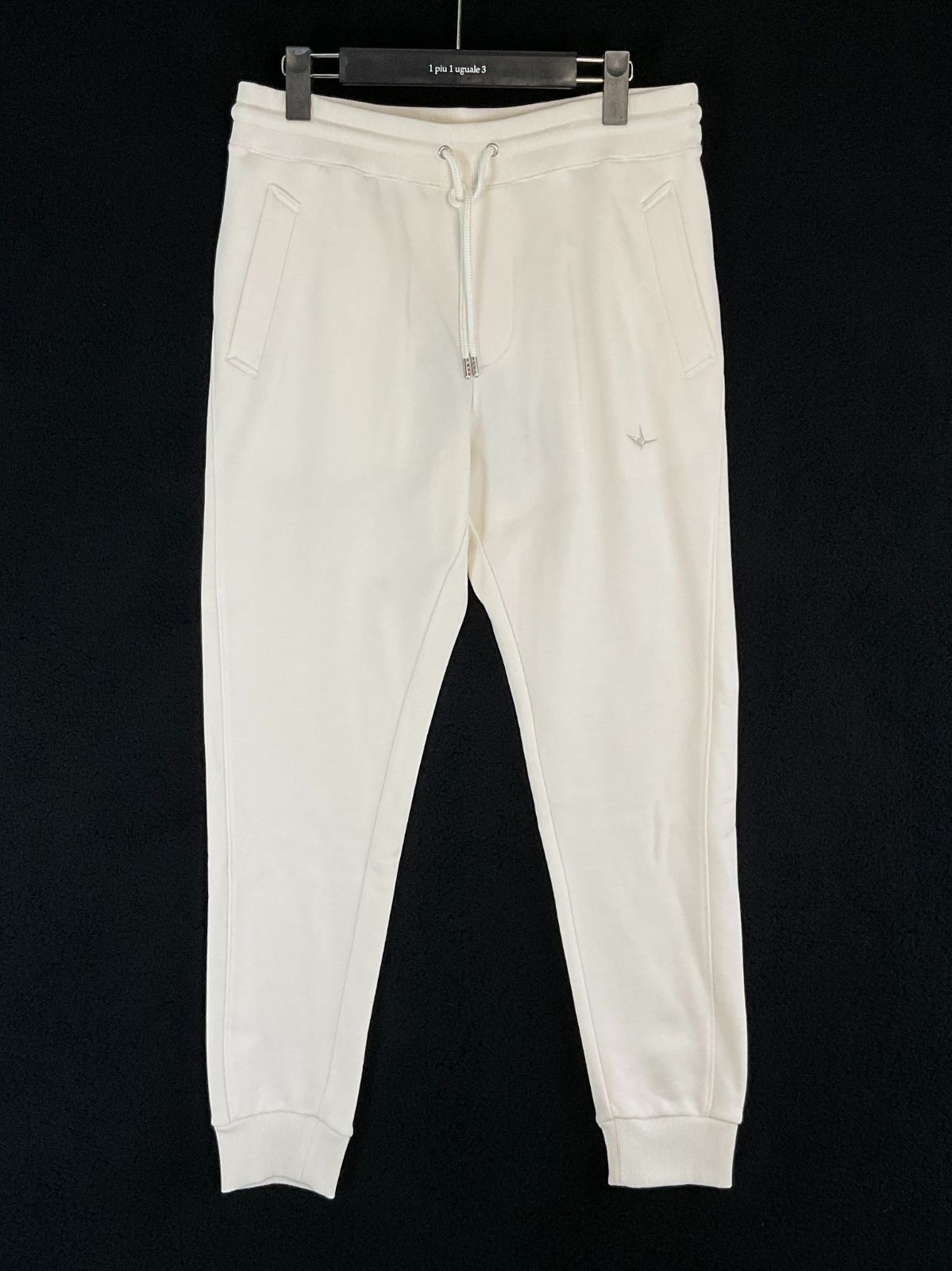 【未使用】1piu1uguale3 リブ付きジョガーパンツ サイズ5 未使用 1piu1uguale3 ウノピゥウ 5 オフホワイト RIB PANTS