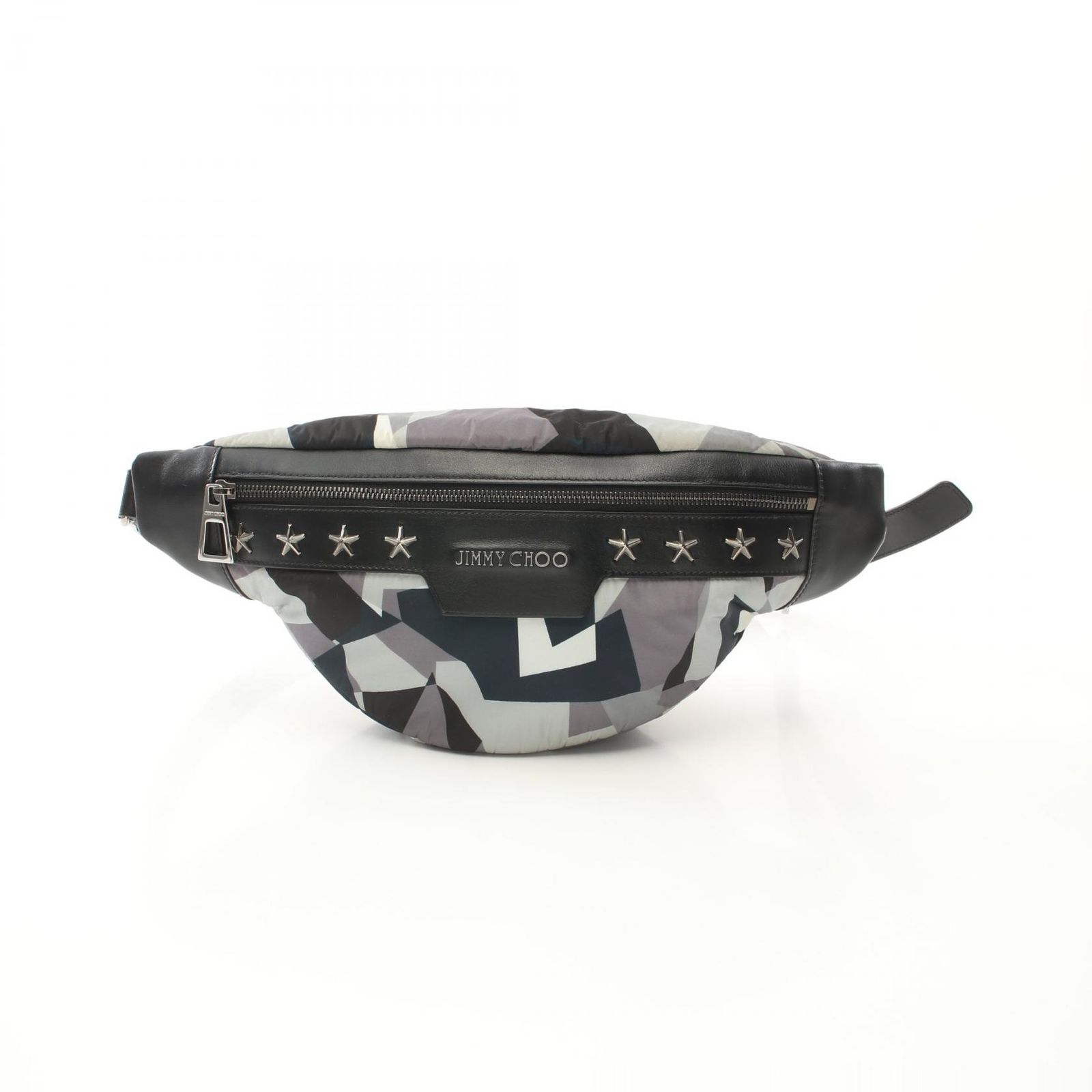 ジミーチュウ JIMMY CHOO ウエストバッグ ボディバッグ DERRY カモフラージュ ナイロン レザー DERRY CNX ベルトバッグ メンズ Used A