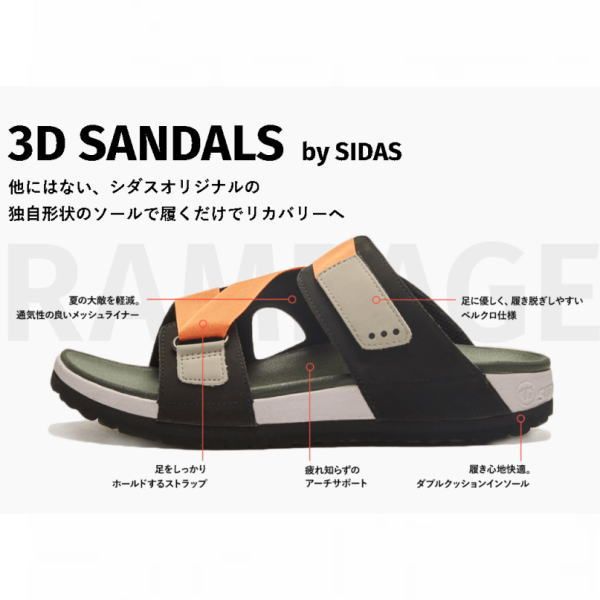 3Dサンダル Rampage