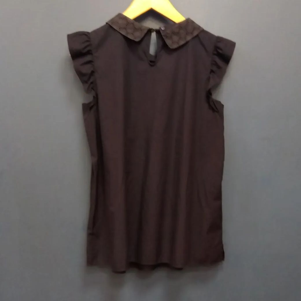 BURBERRY バーバリー 半袖シャツ フリル ブラック 黒 38 2025年最新】バーバリー半袖フリルTシャツの人気アイテム - メルカリ