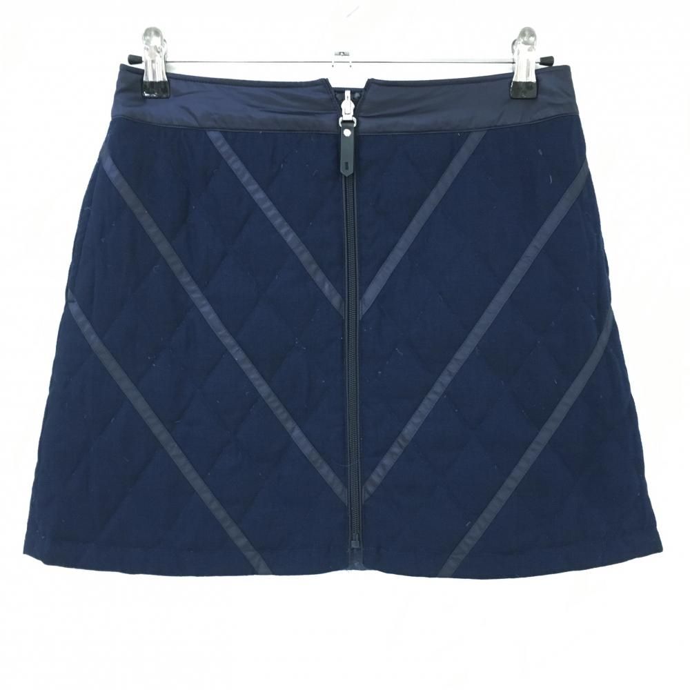 【美品】ポールスチュアートスポーツ リバーシブルダウンスカート ネイビー 総柄  レディース 9 ゴルフウェア Paul Stuart SPORT