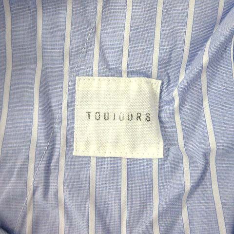 トゥジュー TOUJOURS Pleated Underwear Baggy Pants ストライプ