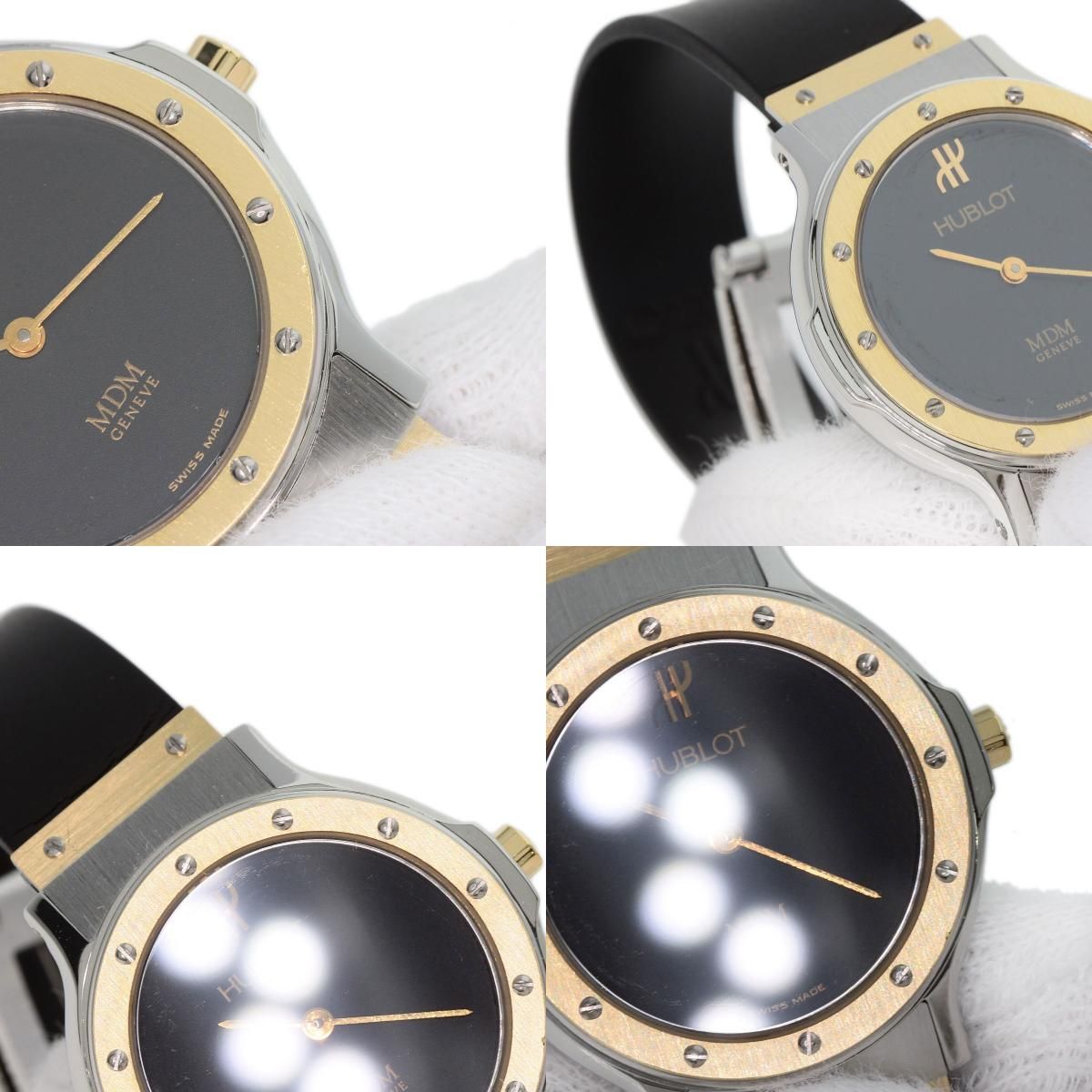 HUBLOT ウブロ 1280.2 MDMクラシック 腕時計 SS ラバー K18YG 