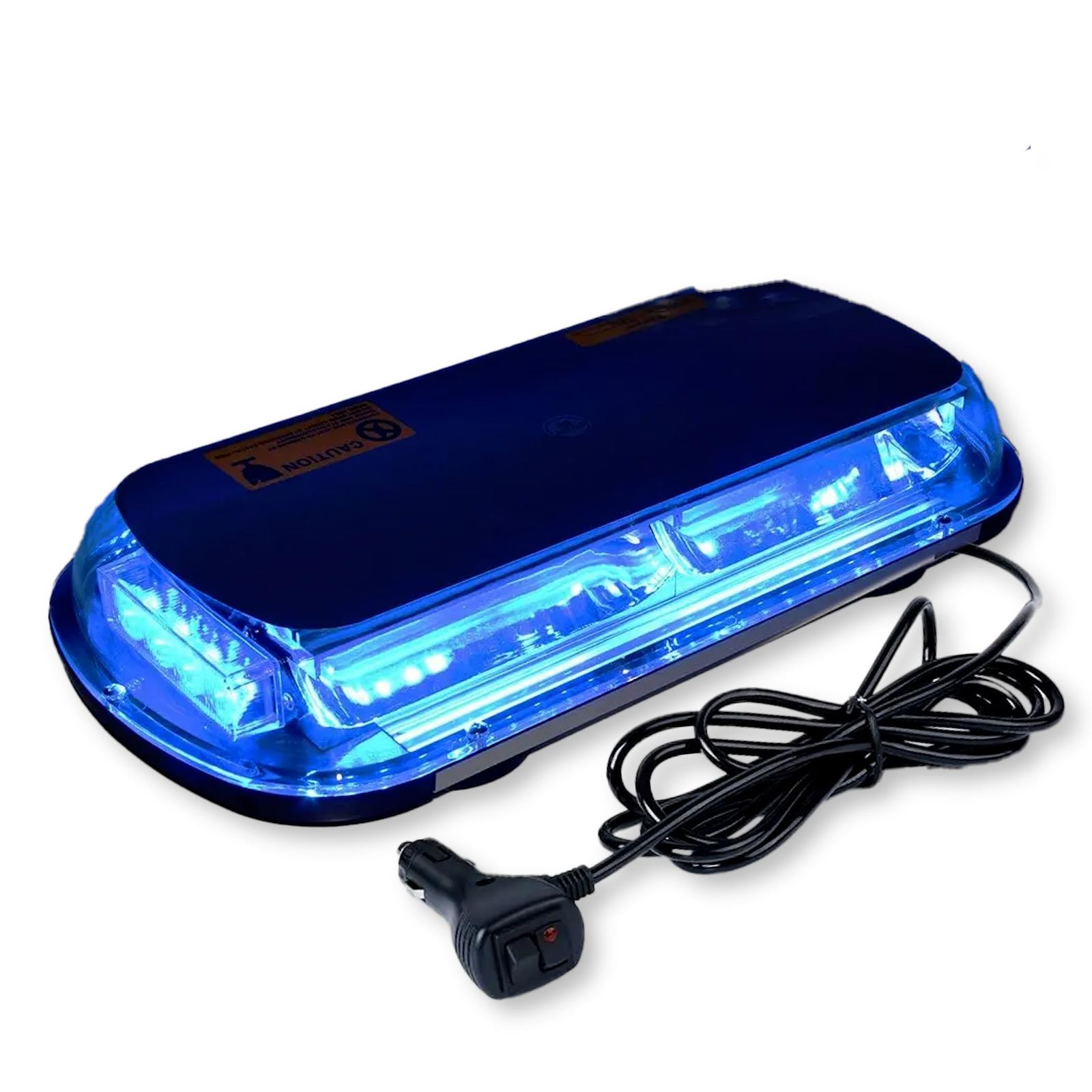  Lezalic パトランプ 回転灯 12V/24V 兼用 シガーソケット式 LED 45cm ワイド 大型 フラッシュ ストロボ 点滅 作業灯 警告灯 防犯 除雪機 汎用 (ブルー) [ブルー] ライト