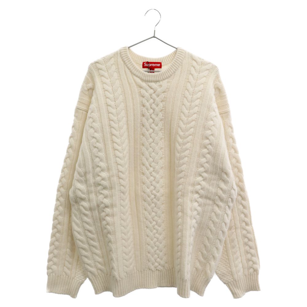 SUPREME (シュプリーム) 23AW Applique Cable Knit Sweater アップリケ ...