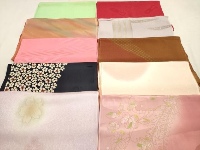 平和屋着物 和装小物 帯揚げ10枚セット 正絹 DAAX2097xg