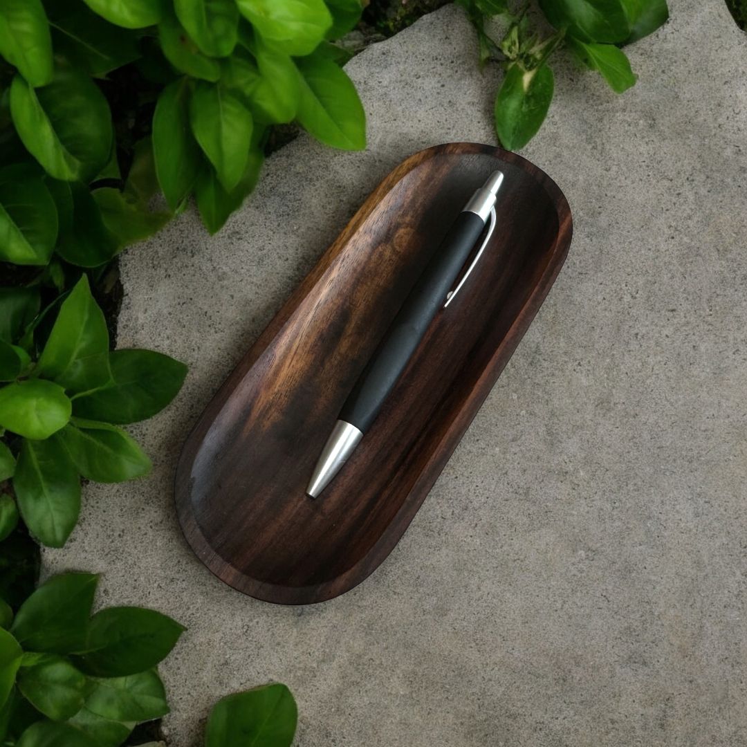 紫檀の受け皿、唐木